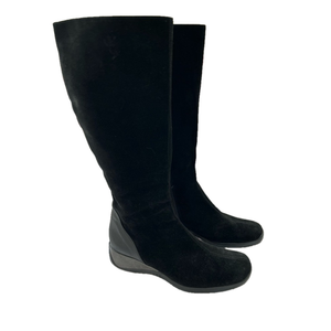 Aquatalia Sleek Black Knee-High Boots